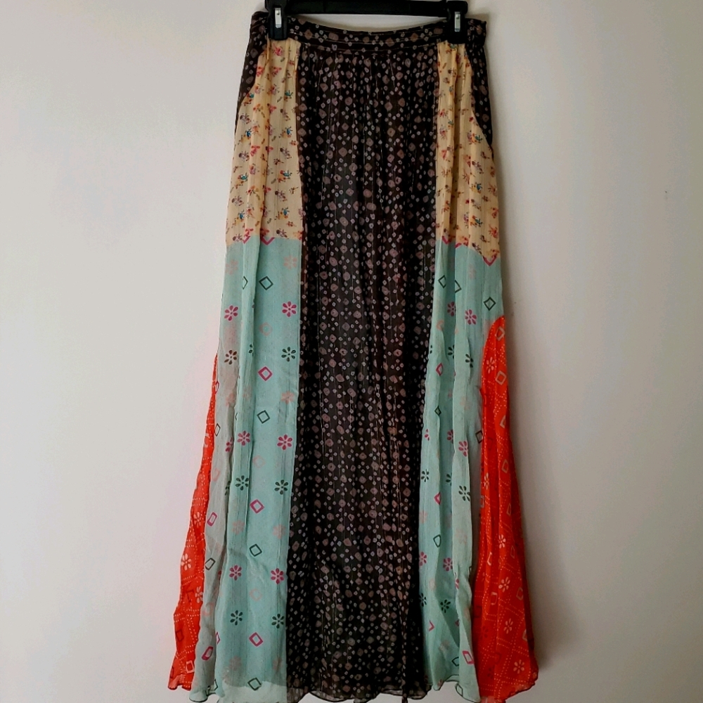 Gorgeous mixed print maxi skirt